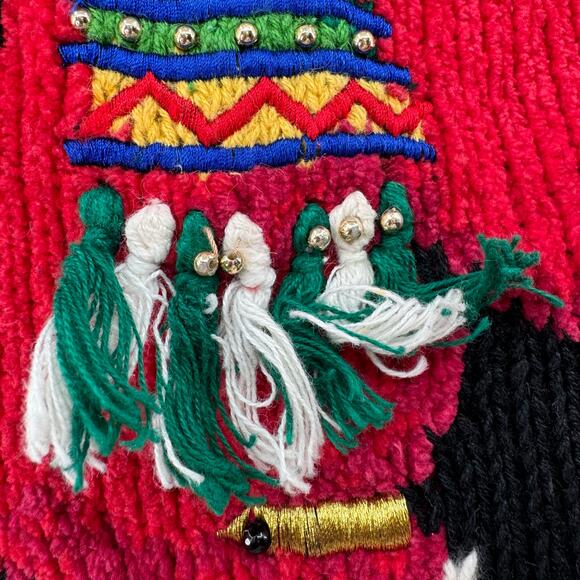 Marisa Christina Classics VTG Christmas Sweater Knit WMNS M Ugly Santa Holiday - Picture 7 of 11